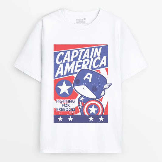Tiny Captain America Unisex T-Shirt