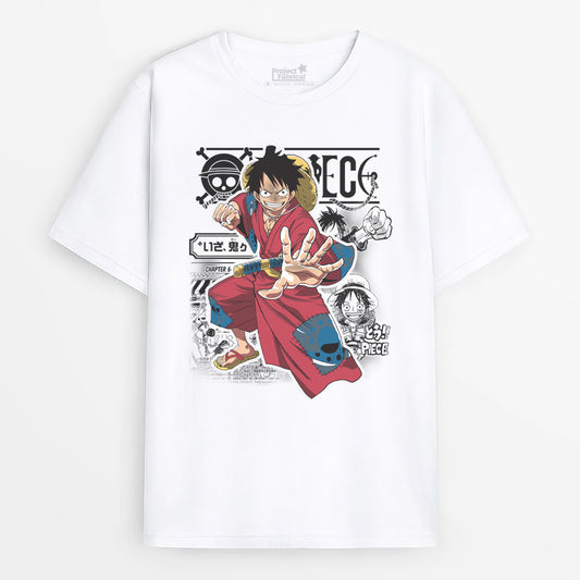 Luffy Fighting One Piece Unisex T-Shirt